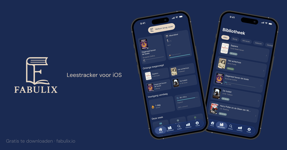Fabulix app overzicht